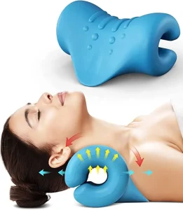 Neck Shoulder Relaxer TMJ Pain Relief Cervical Traction Device Chiropractic Pillow for Beauty Personal Care Aligns Cervical