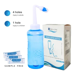 Neti Pot Nasal Wash Bottle Sinus Irrigation Irrigator Wash Cleaner Nose Applying to Child Adult