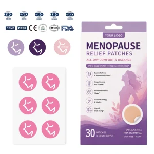 New Arrival 100% Pure Natural Menopause Soothing Patch for Women’s Body Care Stable Mood & Fatigue Relief with Non Woven Fabrics