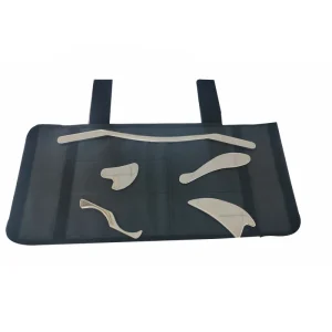New Design 5 in 1 Stainless Steel Fascia Knife Gua Sha Set Physical Therapy Massage Tool Kit With Portable Bag