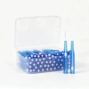 New Eco-Friendly Dental Interdental Cleaner with Dupont Nylon Bristles Soft Silicone Brush Head Bamboo & Plastic Handle