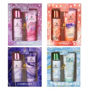 New Model 236ml Body Lotion 250ml Body Perfume Spray With Flavors Fragrance Body Mist Set for Women