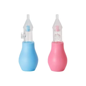New Style Safe and Non toxic Infant Silicone Nasal Aspirator Pump Type Neonatal Cold Nasal Mucus Cleaner Antibackflow