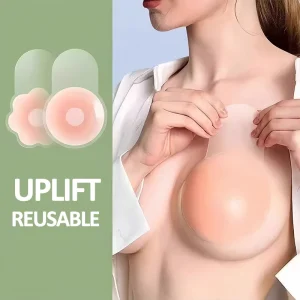 New Thin Silicone Breast Lift Tape Seamless Sticky Nipple Covers Design Reusable Large Bust Anti Sagging