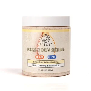 New Upgrade Beauty Exfoliating Scrub Body Rice Scrub Dead Skin Removal Whitening Scrub for Face Body
