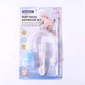 Newborn Anti Backflow Nasal Suction Suit Baby Mouth & Nose Cleaner Safe Plastic & Silicone for Nursing