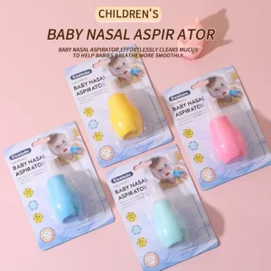 Newborn & Toddler Baby Supplies Soft Silicone Nasal Aspirator Safe Nose Cleaner for Infants & Toddlers