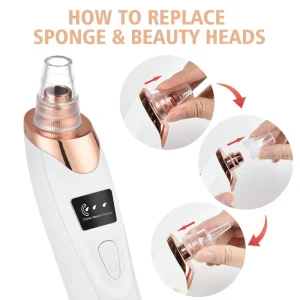 Newest Technology Waterproof Hand Held Blackhead Remover Vacuum Pore Cleaner Face Nose Removal Kit Electric Acne Facial
