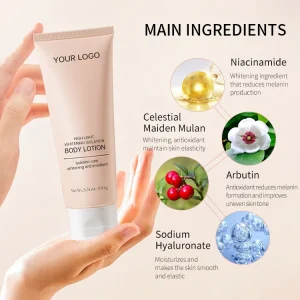 Niacinamide Brightening Whole Body Cream Lotion for Black Skin