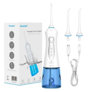 Nicefeel FC159 Portable Rechargeable Teeth Cleaner Electric Oral Irrigator Cordless Tooth Rotatable Water Flosser for Kids
