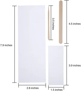 Nonwoven Fabric Depilatory Wax Strips White 7cm*20cm 100% Polyester for Hair Removal Beauty Spa Salons Use