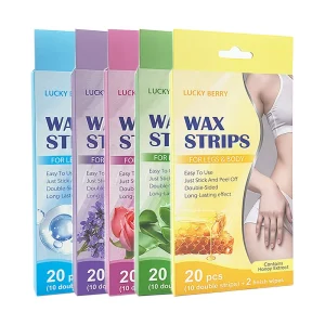 Nonwoven Fabric Natural Honey Hair Remover Wax Strip Gentle Soothing Depilatory Strips for Face & Body