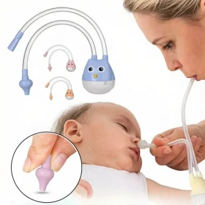 Nose Sucker Suction Tool Nose Cleaner Baby Nasal Inhaler Infant Preventing Backflow Nasal Aspirator