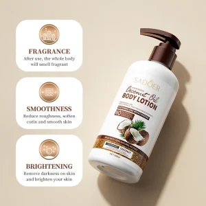 Nourishing Coconut Oil Fragrance Body Lotion Improve Dry and Rough Skin Easily Absorbed Moisturizing Skin Care Products