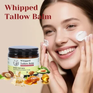 Nourishing Firming Whitening Anti aging Moisturizer Facial Body Cream Beef Tallow Vitamin E Honey Beeswax Customizable 60g