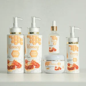 Nourishing Moisturizing Body Lotion for Women Honey Face Cream Body Oil Serum Body Wash Skin Care Set