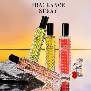 OCHEAL Fragrance Spray Perfume 4 Scents Pink Sunset Rose Floral Fruity Long Lasting Light Natural Travel Portable