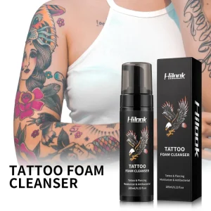 OEM 100% Natural Organic Vegan Cleansing Tattoo Ink Wash Spray Foaming Soap Tattoo Cleanser Tattoo Aftercare Moisturizing Soap
