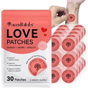 OEM 30 Patches Vegan Maca Damiana Libido Love Patches Hormone Balance Love Patches for Men Women