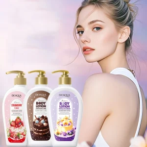OEM BIOAQUA Factory Custom Vanilla Ice Cream Scented Body Lotion Nourishing Non Greasy Fragrance Cream for Dry Skin Care