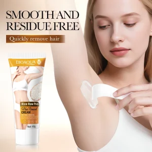 OEM BIOAQUA Rice Puree Depilatory Cream Set for Body Hair Removal and Skin Smoothing with Refreshing Formula 2pcs Kit