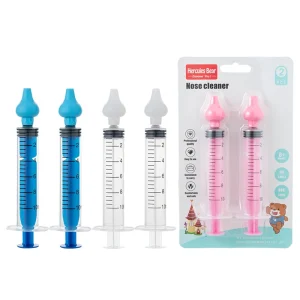 OEM Baby Nose Wash Syringe Type Silicone Soft Head Nose Care Tool for Adult Cleaning Nasal Suction Device 9579