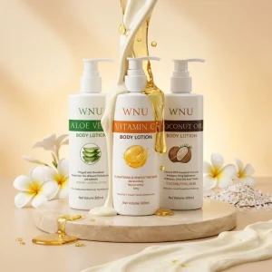 OEM Brightening Body Lotion with VC White Bottle Enhances Skin Tone Hydrates Nourishes and Reduces Dullness