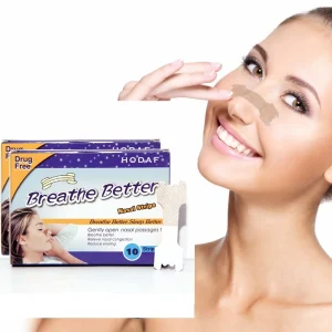 OEM CE Health Care Viral Products Tiras Nasales Sleep Products Snore Sleep Tape Nose Strips Mouth Tape Custom Nasal Strips