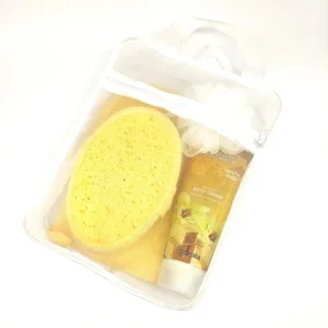 OEM Cellulose Lotion Personal Body Care Cleansing Spa Gift Set Bath Kit with Travel Net Bag