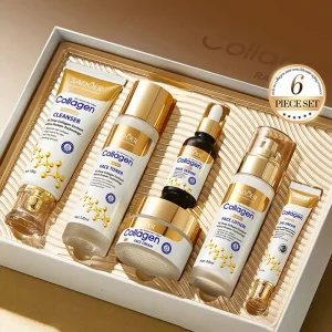 OEM Collagen Skincare Kit Women Luxury Whitening and Brightening Skincare Set for All Skin Types