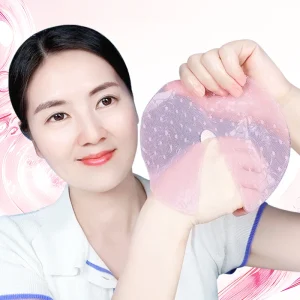 OEM Custom Crystal Breast Mask Sheet Rose Oil Collagen Infused Lightening Tightening Enlargement Vitamin C Infused Breast Mask