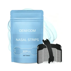 OEM Custom Latex Free Hypoallergenic Breathable Nose Strips Relief Anti Snoring Sleep Support CE ISO13485 ISO9001 Certified