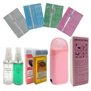 OEM Custom Logo 6 in 1 Painless Hair Removal Depilatory Kit Wax Set Waxing Kit for Beauty Use