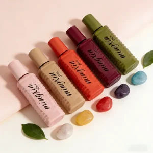 OEM Custom Logo Color Empty Luxury Design Perfume Eye Oil Roll on Bottle with Roller Ball
