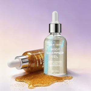 OEM Custom Makeup Highlighter Long Lasting Moisturizing Body Oil Glow Body Shimmer Oil
