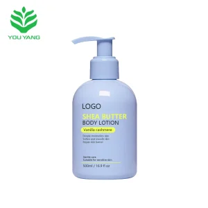 OEM Custom Organic Shea Butter Body Lotion Moisturizes the Skin Vanilla and Cashmere Soothe Rough Skin