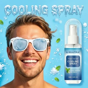 OEM Custom Refreshing Cooling Spray Lightweight Body Cooling Mist Non Sticky Fast Drying Spray for Instant Cooling Effect