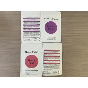 OEM Customized Design Vegan Ginger & Rose Skin Friendly Bloom Patch Body Wellness Sticker for Adult