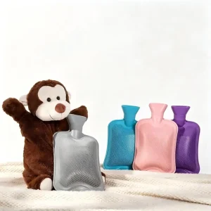 OEM Customized Foldable Rubber Silicone Hot Water Bottle Reusable Warmer Practical Home Kitchen Accessories for Shoulder Care