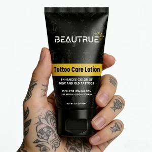OEM Daily Tattoo Care Moisturizing Lotion Soothing Healing Anti Itch Cream for New Old Tattoos Anti Scabbing Color Protection
