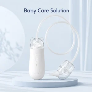 OEM Electric Baby Nasal Aspirator USB Rechargeable Infant Nose Cleaner with 80cm Tube and Silicone Tip