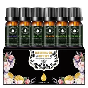 OEM Essential Oil Private Label Natural Essential Oil Set 6 Pack 10ml Bottle with Certification
