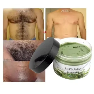 OEM Fast-Acting Painless Hair Removal Cream with Aloe Vera Scent for Gentle Skin Smoothing and Repair