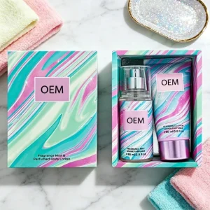 OEM Floral Fruity Perfume Gift Set Regular Size Long Lasting Fresh Light Fragrance Body Lotion Spray Men Women Modern Daily Wear