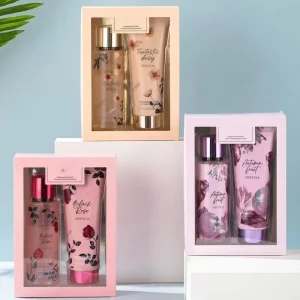 OEM Fragrance Private Label Moisturizing Body Lotion Perfume Body Mist Set for Women Ladies