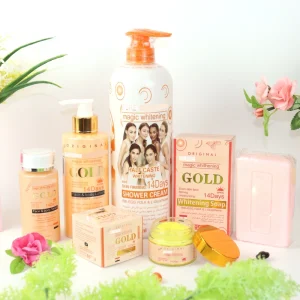 OEM GOLD Skin Care Set Repair Moisturizing Brightening Whitening Anti Wrinkle Hyaluronic Acid Beauty Products for Women
