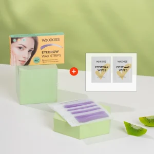 OEM High Quality Ready to Use Depilatory Eyebrow Shaped Wax Strips Cold Wax Strip for Hair Removal