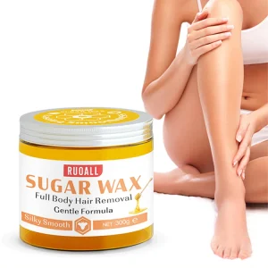 OEM Hypoallergenic Natural Organic Depilatory Warm Honey Hard Sugar Wax Separator Full Body Hair Removal Cream in Plastic