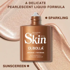 OEM Makeup Liquid Shimmer Body Oil Bronzer Private Label Highlighter Oil