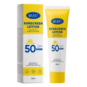 OEM Multivitamin C Brightening Sunscreen Cream Lotion SPF50